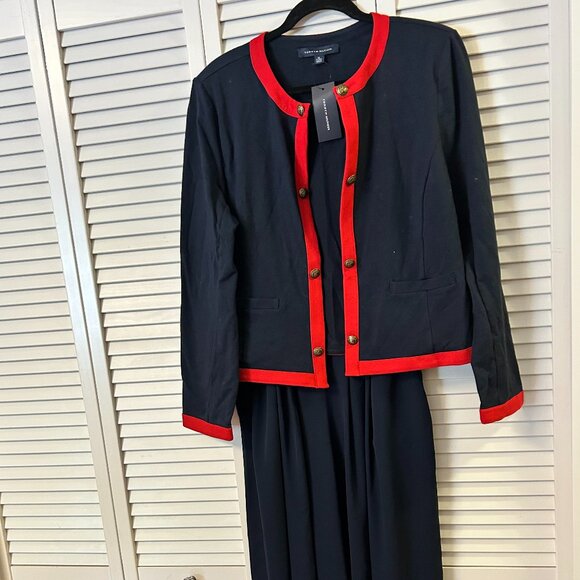 New Tommy Hilfiger Women's Collarless Blazer Jacket: Size XL - Picture 4 of 8